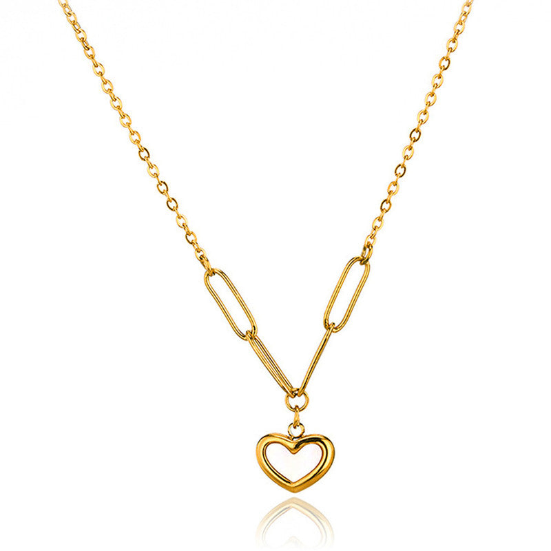 Golden Heartlink Necklace