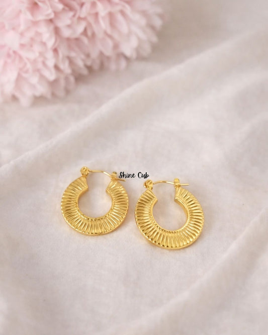 Luminous Sun Hoops