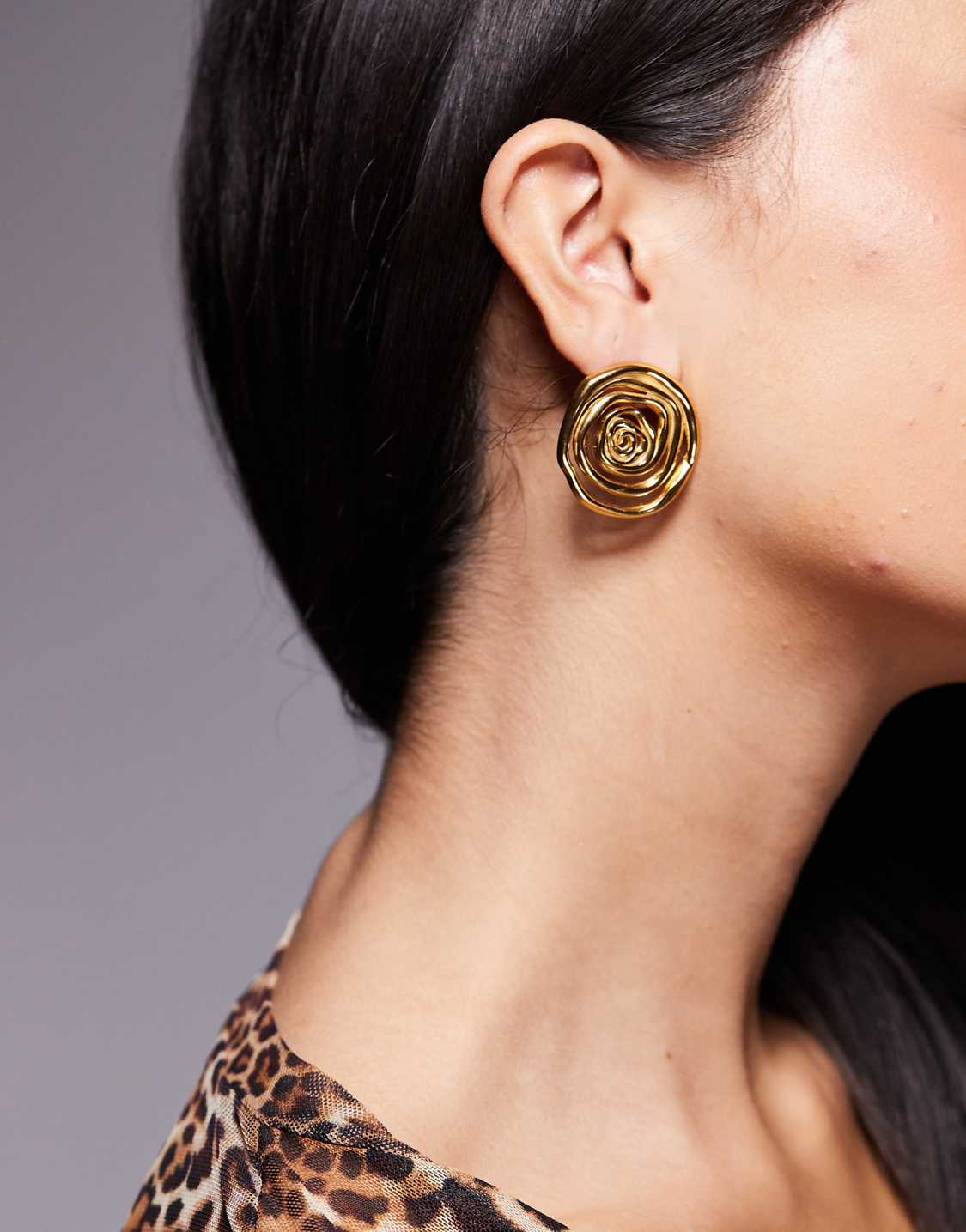Rosette Twirl Earrings
