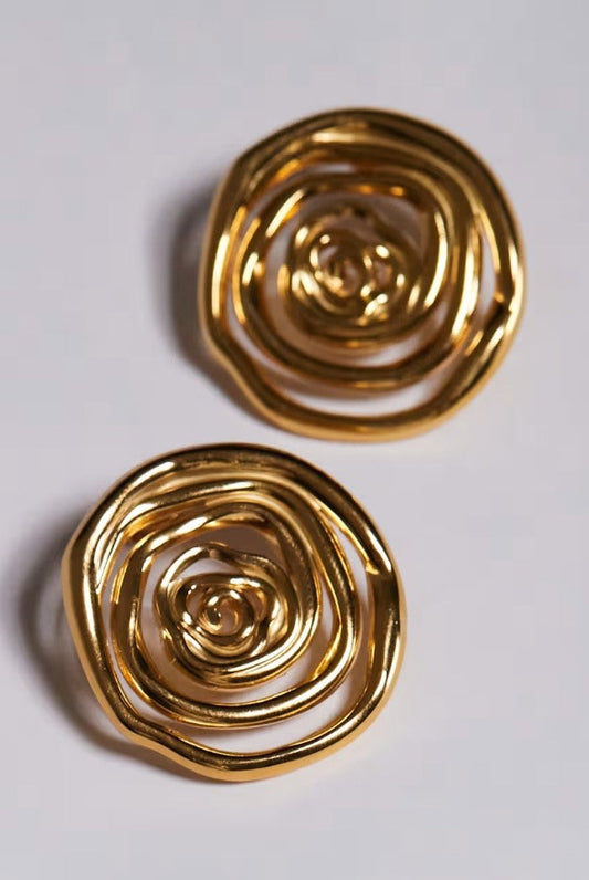 Rosette Twirl Earrings