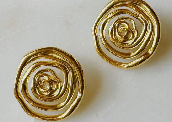 Rosette Twirl Earrings