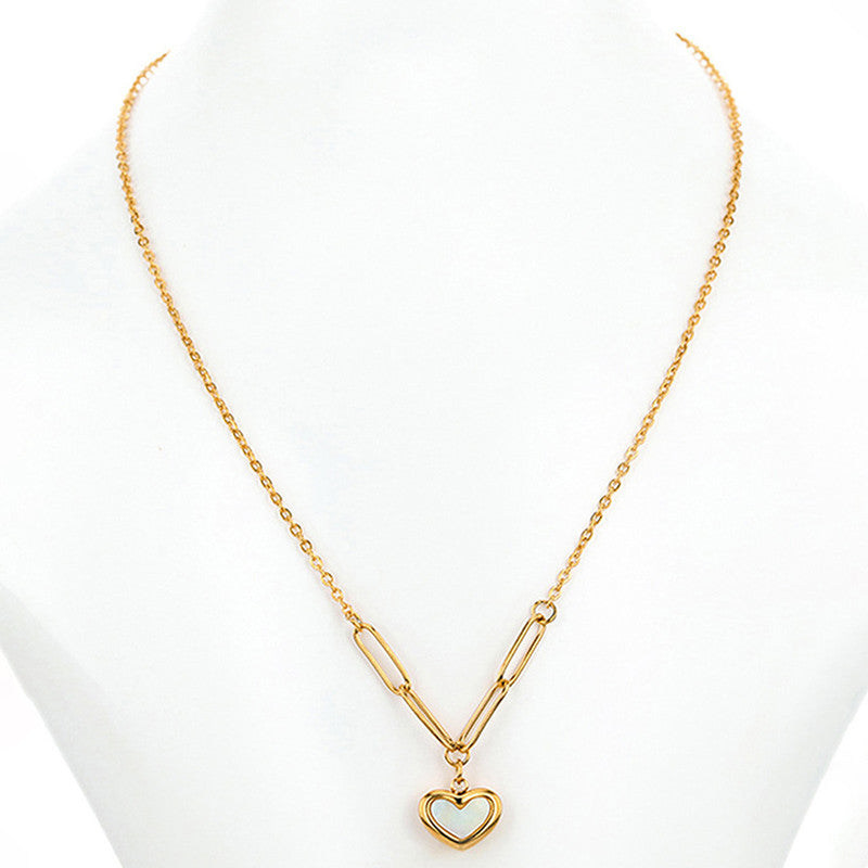 Golden Heartlink Necklace