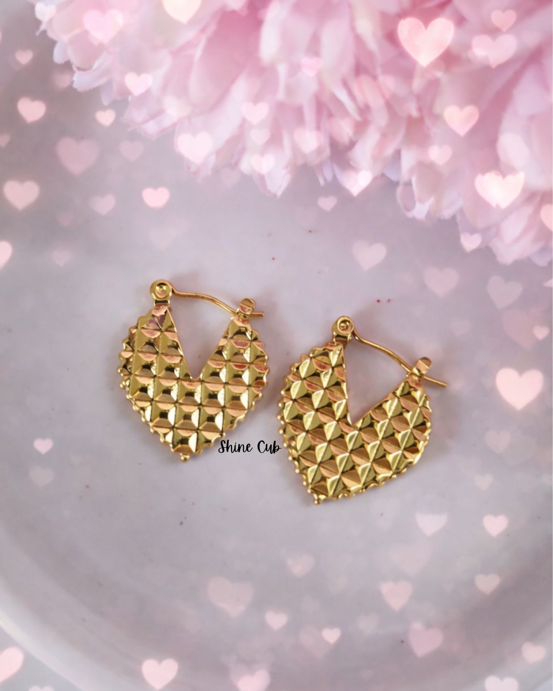 Honeycomb Heart Hoops