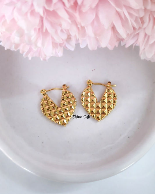 Honeycomb Heart Hoops