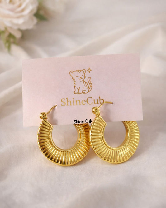 Luminous Sun Hoops
