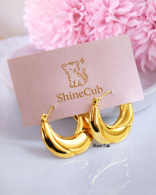Shine Curve Hoops
